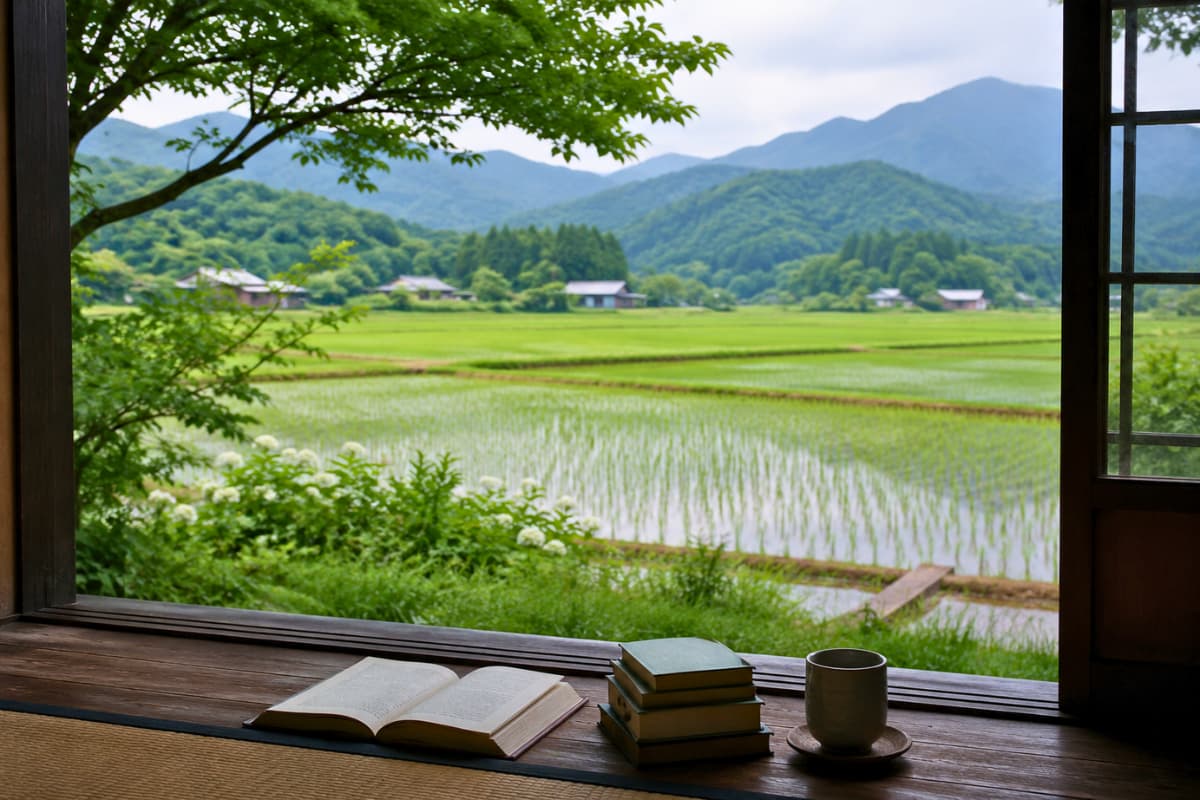 晴耕雨読な田園風景